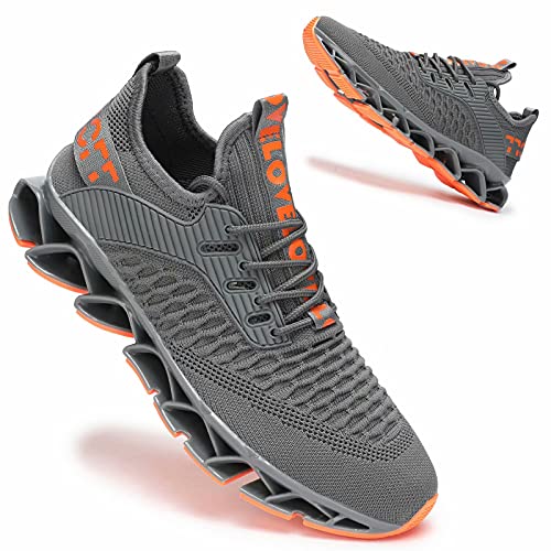 Image of Vooncosir Men's Fashion Sneakers Breathable Mesh Running Shoes Blade Non Slip Soft Sole Casual Athletic Walking Shoes