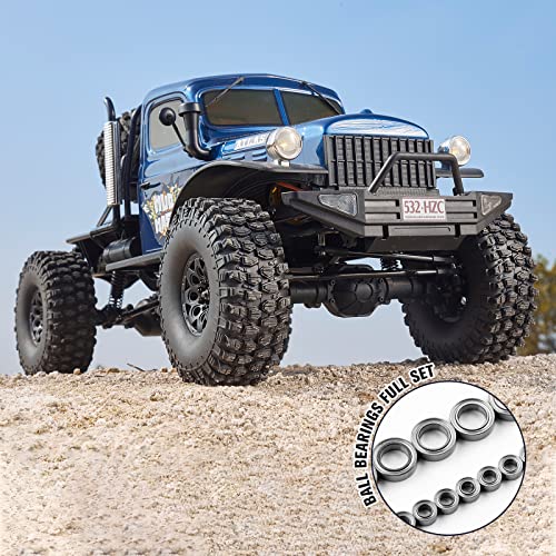 Image of BEEZRC RocHobby 1 /10 Atlas RC Crawler, 4WD with Lighting, 2.4GHz RC Rock Truck, Off Road Hobby Grade, Remote Control Car for Adults, Need to Complete with Battery (Blue)