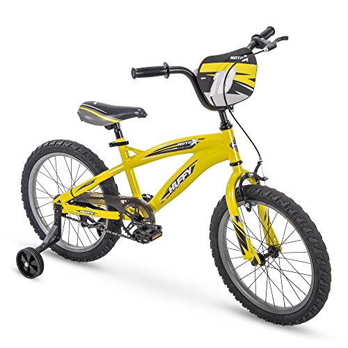Huffy 18" MotoX Boys Bike, Yellow