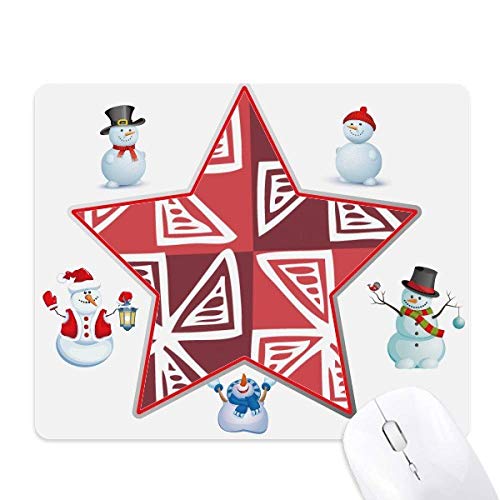Tapis de souris Noël Bonhomme de neige idée cadeau originale pour bureau et famille