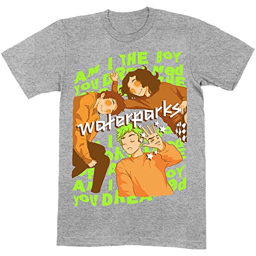 Image of Waterparks Dreamboy Official Tee T-Shirt Mens Unisex (X-Large) Grey