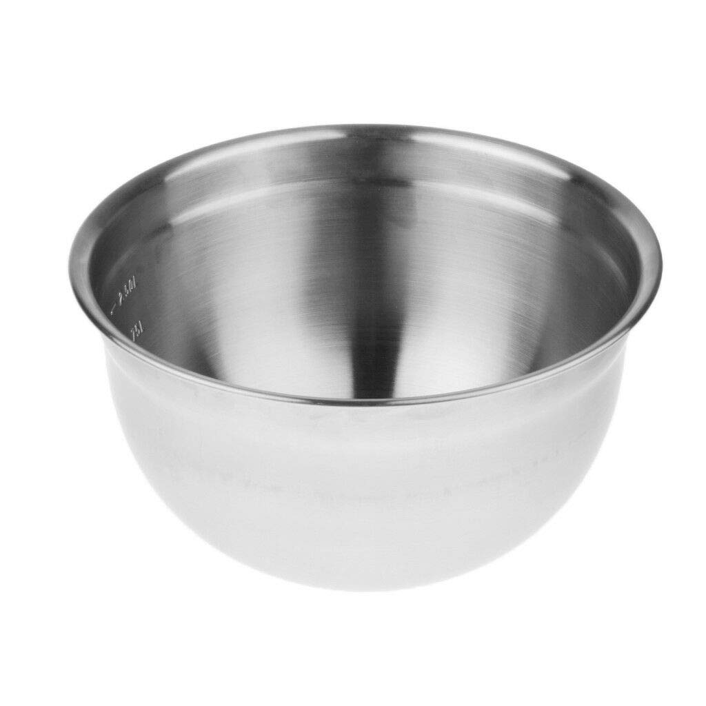 23.5cm Dia. Large Stainless Steel Catering Washing Mixing Bowl Flat Base