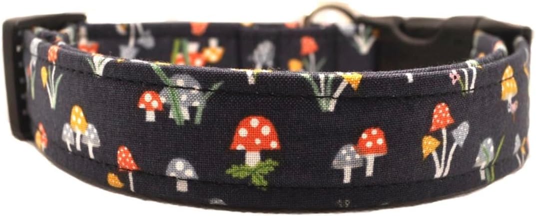 Magic Mushrooms Dog Collar (Medium)