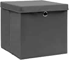 Amazon.com: SKM Storage Boxes with Covers 4 pcs 28x28x28 cm