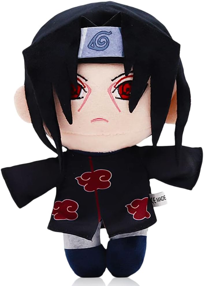 Itachi Uchiha Muñeco de Peluche Naruto Muñeca Peluche de Dibujos Animados Peluche Muñeca Regalos de Cumpleaños para Regalos de Fiesta Cumpleaños para Niña 21cm