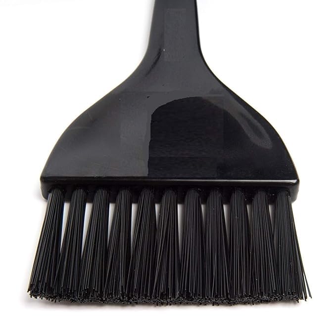 SIOPAWORLD Plastic Hair Color/Bleach/Dye Mixing Brush and Bowl    Set with Black Apron Cape Sheet for Hairdressing Facial Cream Bowl    and Brush for Hair Coloring/Dyeing Kit Barber Home and Salon Use - 3pc - Image 4 thumbnail