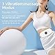 Perioden Wärmegürtel, Wärmegürtel Periode, Menstruations Wärmegürtel, Heizgürtel, Heizkissen Kabellos, 3 Temperaturstufen 3 Massagemodi zur Linderung von Menstruationsbeschwerden (weiß)