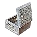 Hashcart Hand-Carved Jewelry Storage Box - Decorative Trinket Box - Birthday, Anniversary, Housewarming, Gifts for Women | Ring Box |