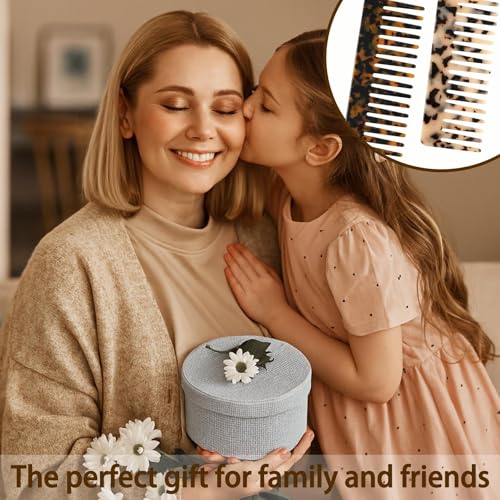 Peines grandes de dientes anchos celulosa acetato 2 unidades miniatura 5