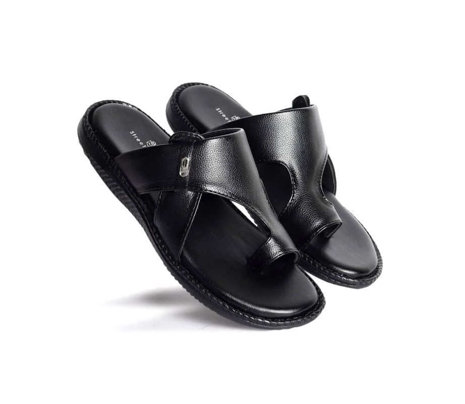 GULLAN EXTRA SOFT Care Orthopedic Diabetic Comfortable Dr Sole Footwear Daily Use Casual Home Wear Stylish Latest Cushioned One Toe Ring Thump Chappal-Sandals-Slippers for Mens-Gents-Boys (BLACK) (B0CD42VNNQ) Amazon Price History, Amazon Price Tracker