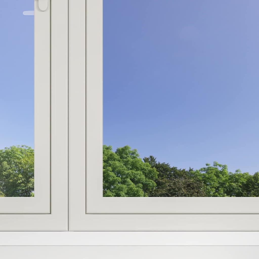 Protector Solar Reflectante para Ventanas Plateado 60x2000cm PVC Adhesión Estática Antideslumbrante Reducción de Calor Película de Protección de Visión Ahorro de Energía Interior