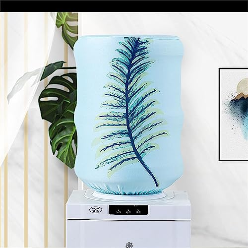 Highdi Dispensador De Agua Cubiertas De Barril Cubierta Antipolvo Cubiertas Elásticas para Enfriador De Agua Dispensador De Agua Reutilizable Cubierta De Cubo Protector (28x40cm,Plantas Verdes)
