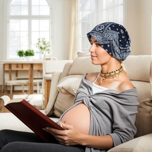 Pacote com 3 gorros femininos despojados quimioterápicos abertos para perda de cabelo para pacientes