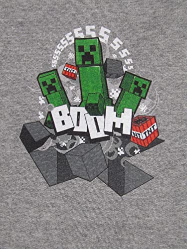 Minecraft Creepers Youth Athletic Gray Jogger Sweatpants2