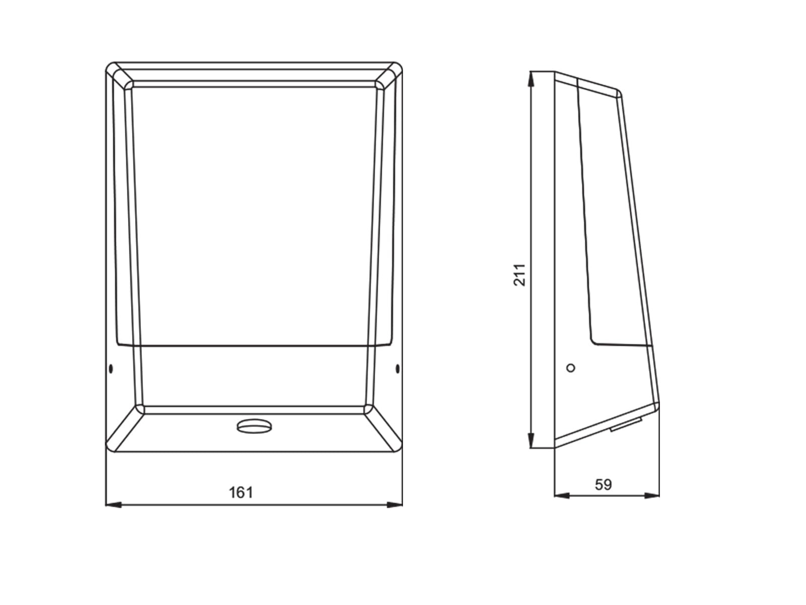 Trio Leuchten Wandleuchte 228669142 Kasai, Aluminium anthrazit, 9 Watt LED, Dämmerungssensor, 5.9 x 16.10 x 21.1 cm