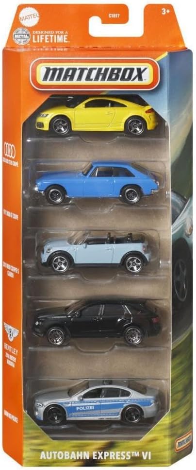 Matchbox Metal Beşli Araba Seti AUTOBAHN EXPRESS VI C1817-JBX19