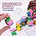3d Puzzle Cube Pencil Erasers for Kids 12 Pack Multicolored Mini Cute Erasers - Classroom Prizes Pinata Stuffers School Supplies Party Favors Easter Egg Fillers Student Gifts from Teacher Fun