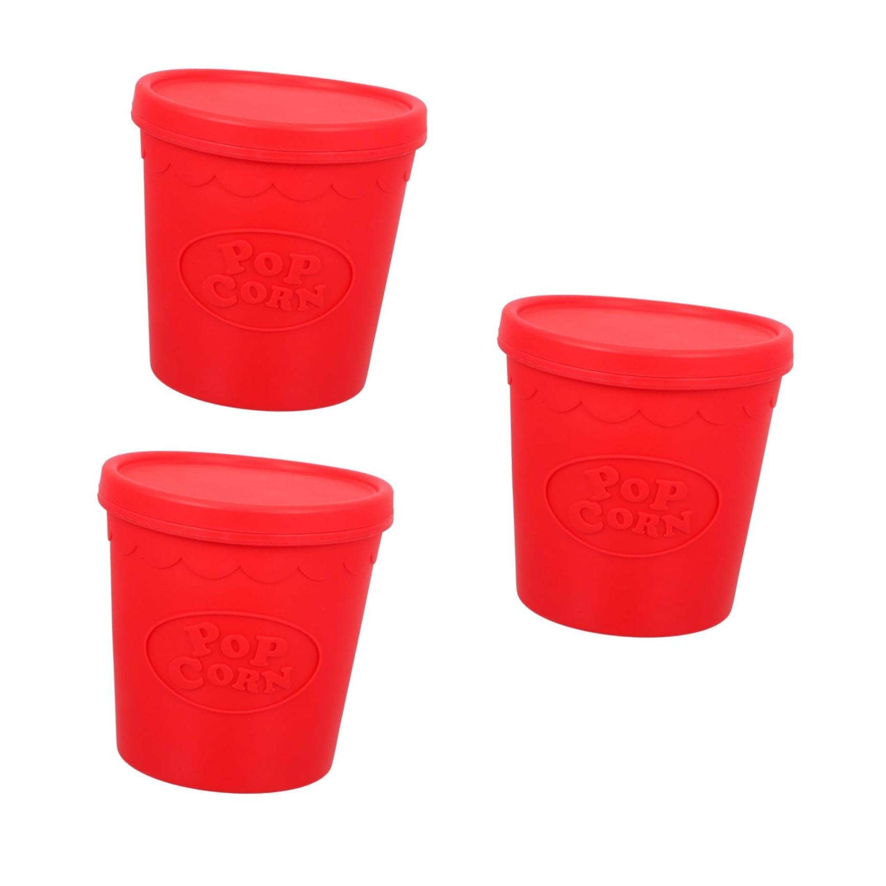 PRETYZOOM 3 Stück Popcorn Eimer Snack Serviereimer Pommes Frites Boxen Popcorn Faltbare Eimer Popcorn Halter Theaterbehälter Becher Popcorn Beutel Popcorn Boxen Wiederverwendbare