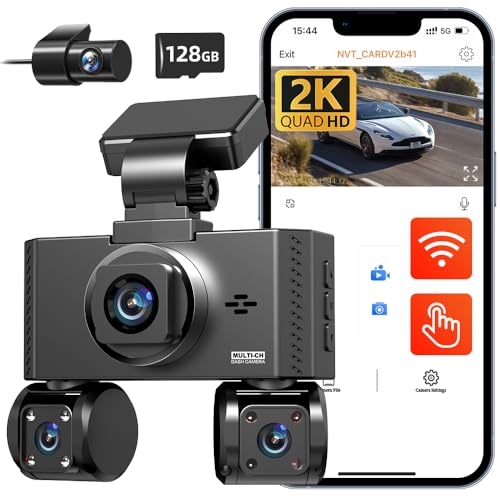 360 View 4 Channel Dash Cam Car Camera for Cars
