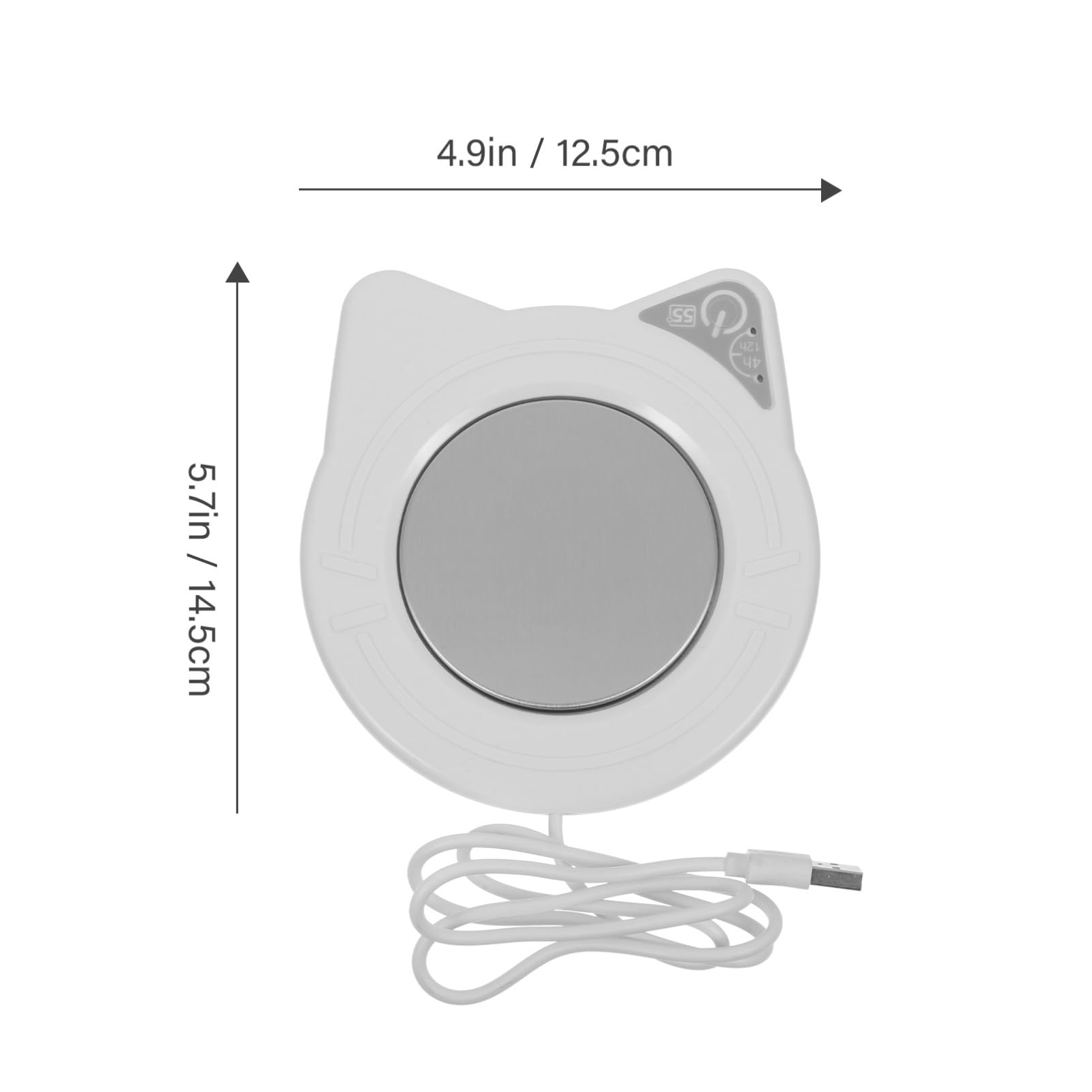 PRETYZOOM Mug Warmer for Desk Coffee Mug Heater Thermostatic Cup Coaster Tea Cup Heater Pad