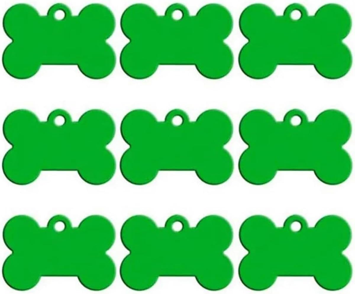 100 piezas de placas de identificación para perros y gatos grabadas a medida, etiquetas de identificación para perros en albo, etiquetas de identificación para mascotas de aluminio redondas, etiqueta
