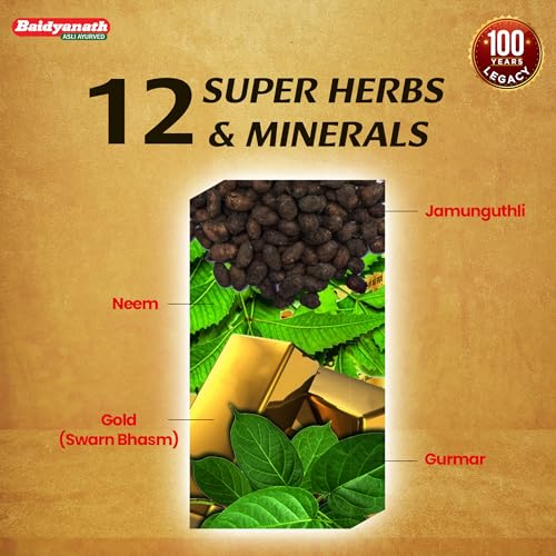 Image of Baidyanath Madhumehari Yog | Diabetes Care | Controls Blood Sugar Level Naturally | 100% Natural & Ayurvedic formulation - 30 Tablets