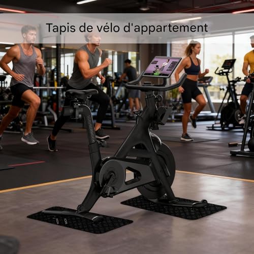 Alfombra para bicicleta de ejercicio plegable y protector de suelo para cinta de correr 3