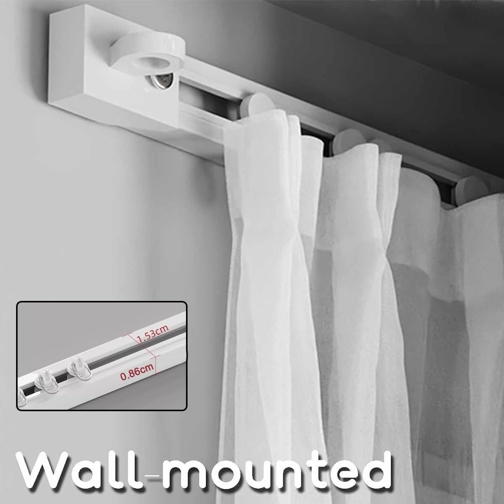 Tringle à rideaux ultra fine - Fixation murale - Auto-adhésive - Séparateur de pièce - Tringle de douche sans perçage - 320 cm