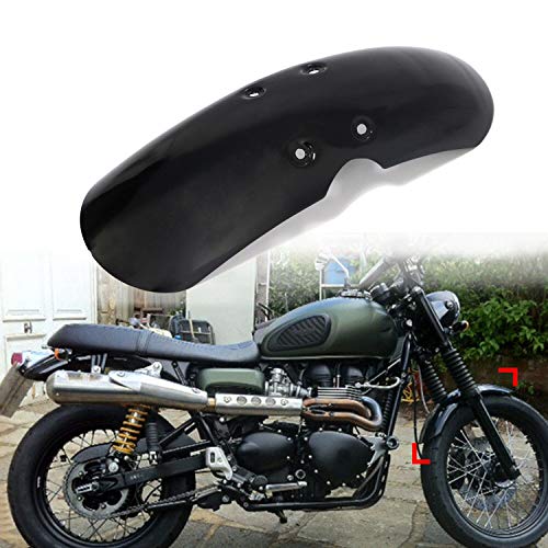 Gloss Black Front Short Fender Mudguard For Triumph (Air Cooled) Bonneville T100 Scrambler Thruxton 900 2001-2006