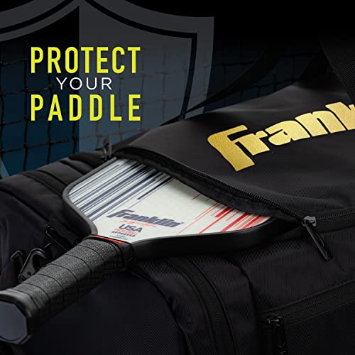 Franklin Sports Pickleball Duffle Bag - Elite Series Pickleball Bag For Paddles, Pickleballs + Equipment - Duffle Bag Design - Pickleball Bag For Men + Women - Black #TOP2