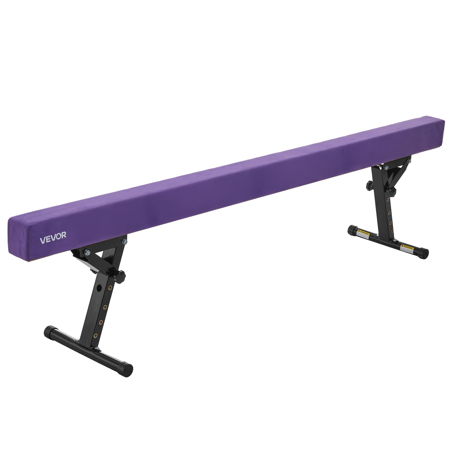 VEVOR Poutre Gymnastique réglable pour Enfants, 2410 mm, Poutre d'équilibre avec 2 Modes et 5 hauteurs réglables, équipement d'entraînement Professionnel pour Maison et Centre de Gymnastique, Violet