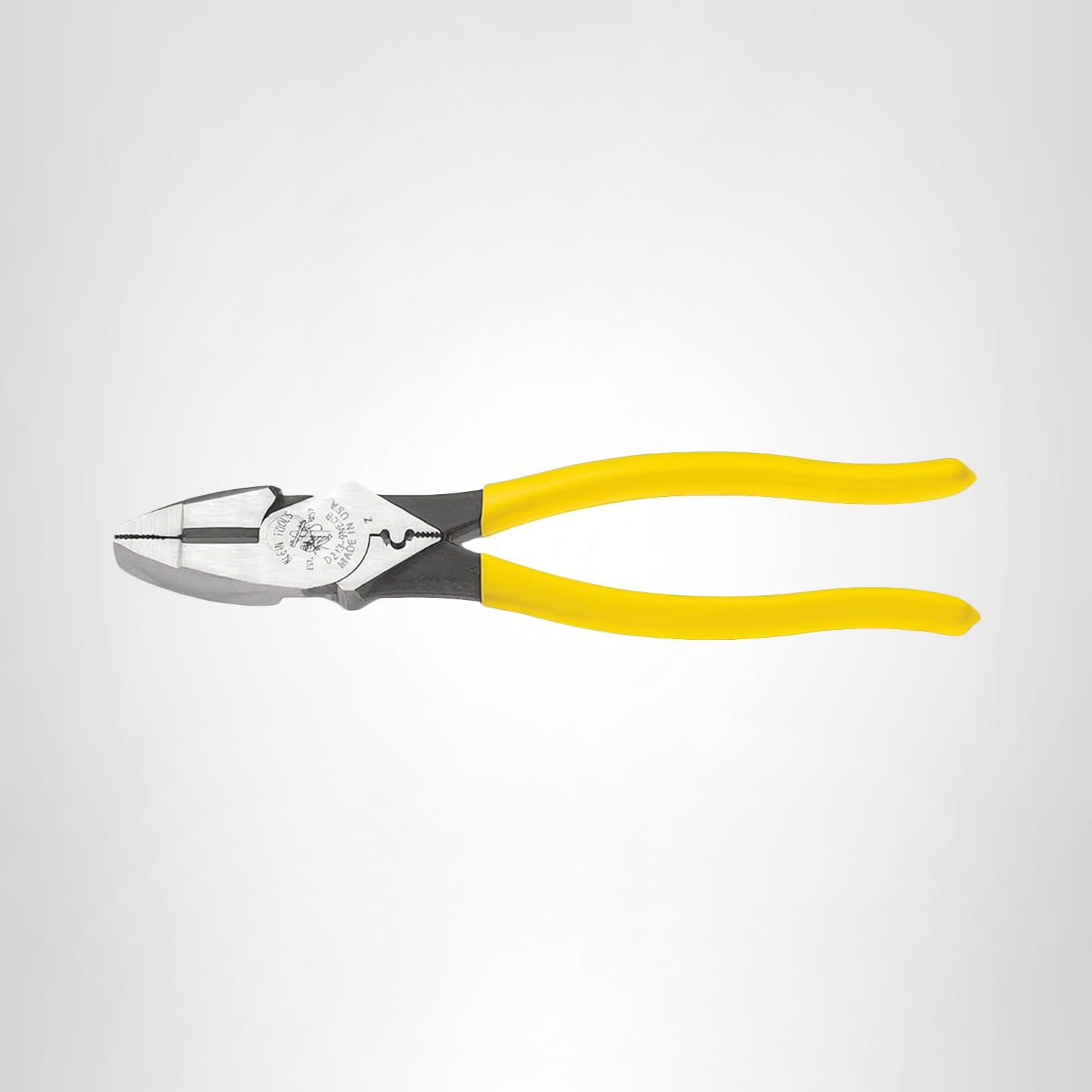 Klein Tools D213-9NE-CR Lineman's Crimping Pliers, Made in USA