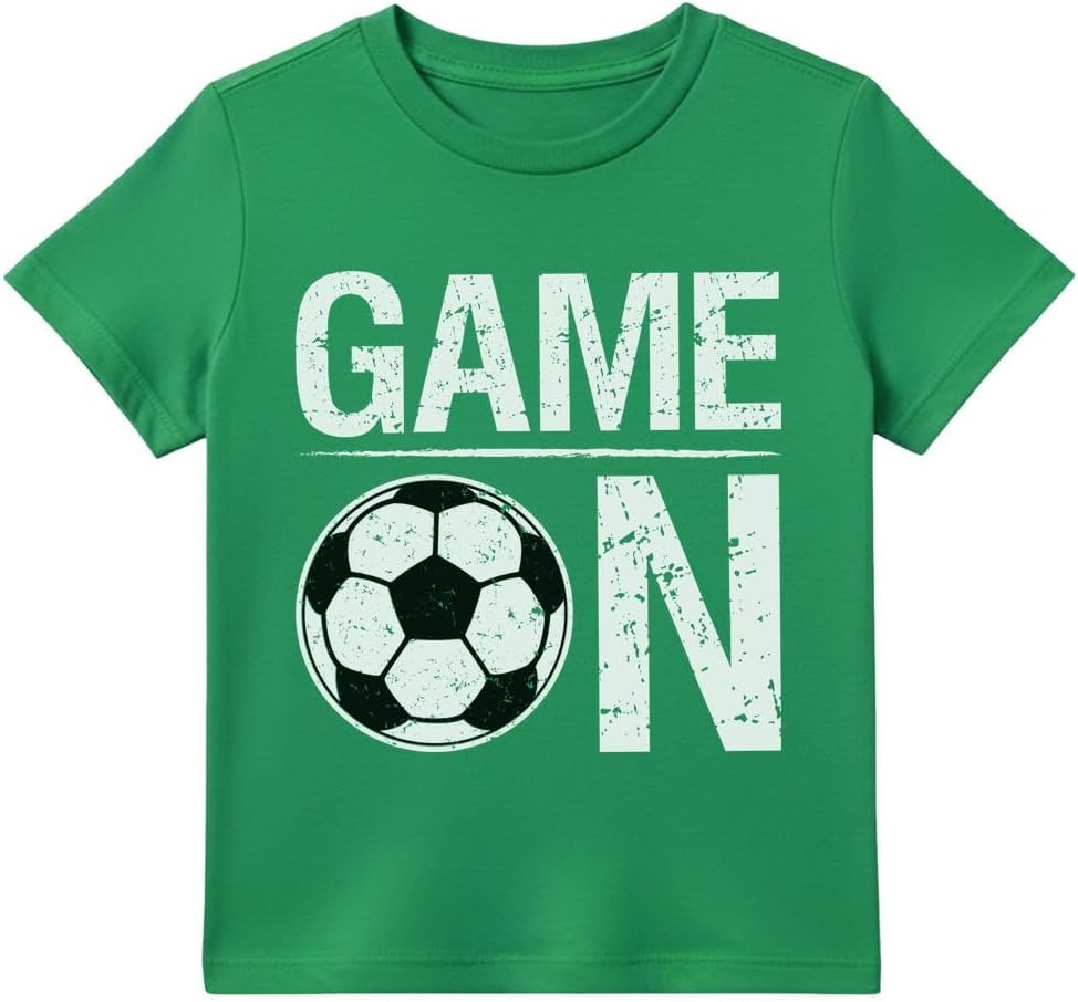 Tstars Soccer Shirt Kids Game On 2-14 Y Boy Girl Football Player Fan Tee