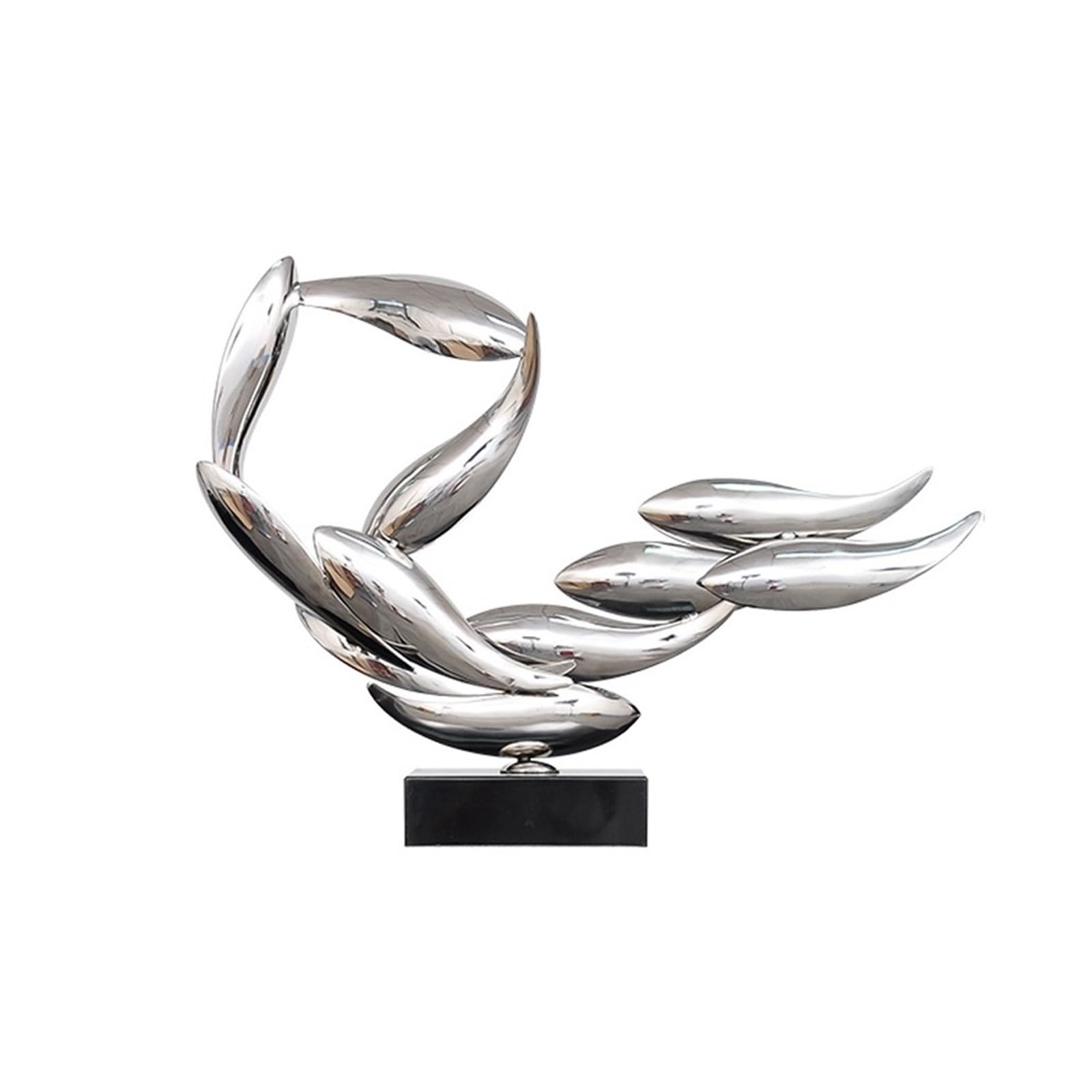 WQQYU6HKF Table Decorations Home Stainless Steel Metal Sculpture Ornaments Electroplated Abstract Art Decorations Art Statue