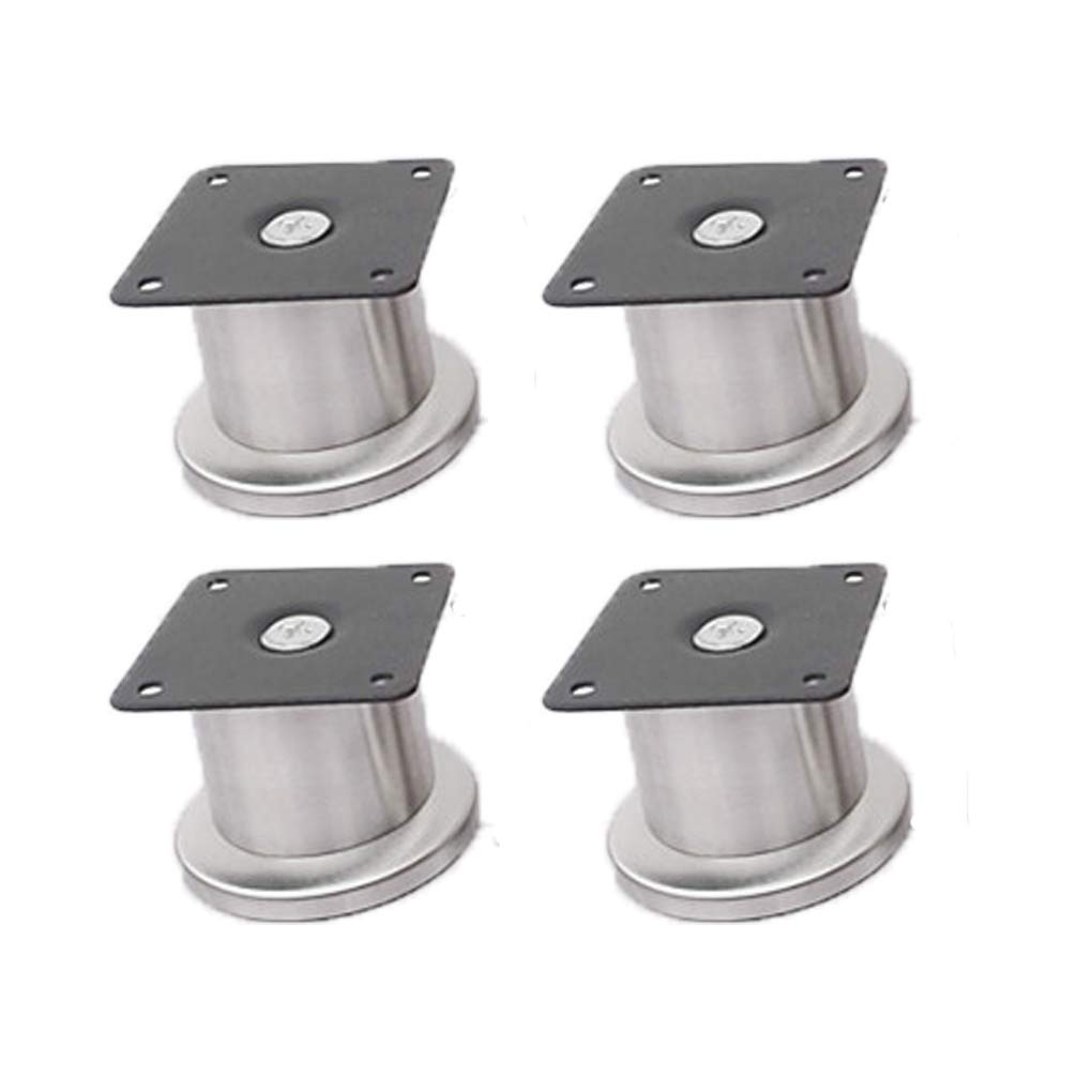 Patas de sofá redondas de acero inoxidable para renovar el estilo del salón, 4 pack