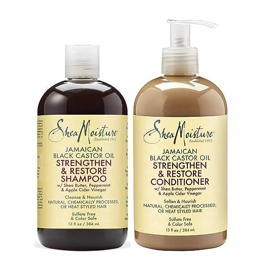 Juego de champú y acondicionador de aceite de ricino jamaicano de Shea Moisture