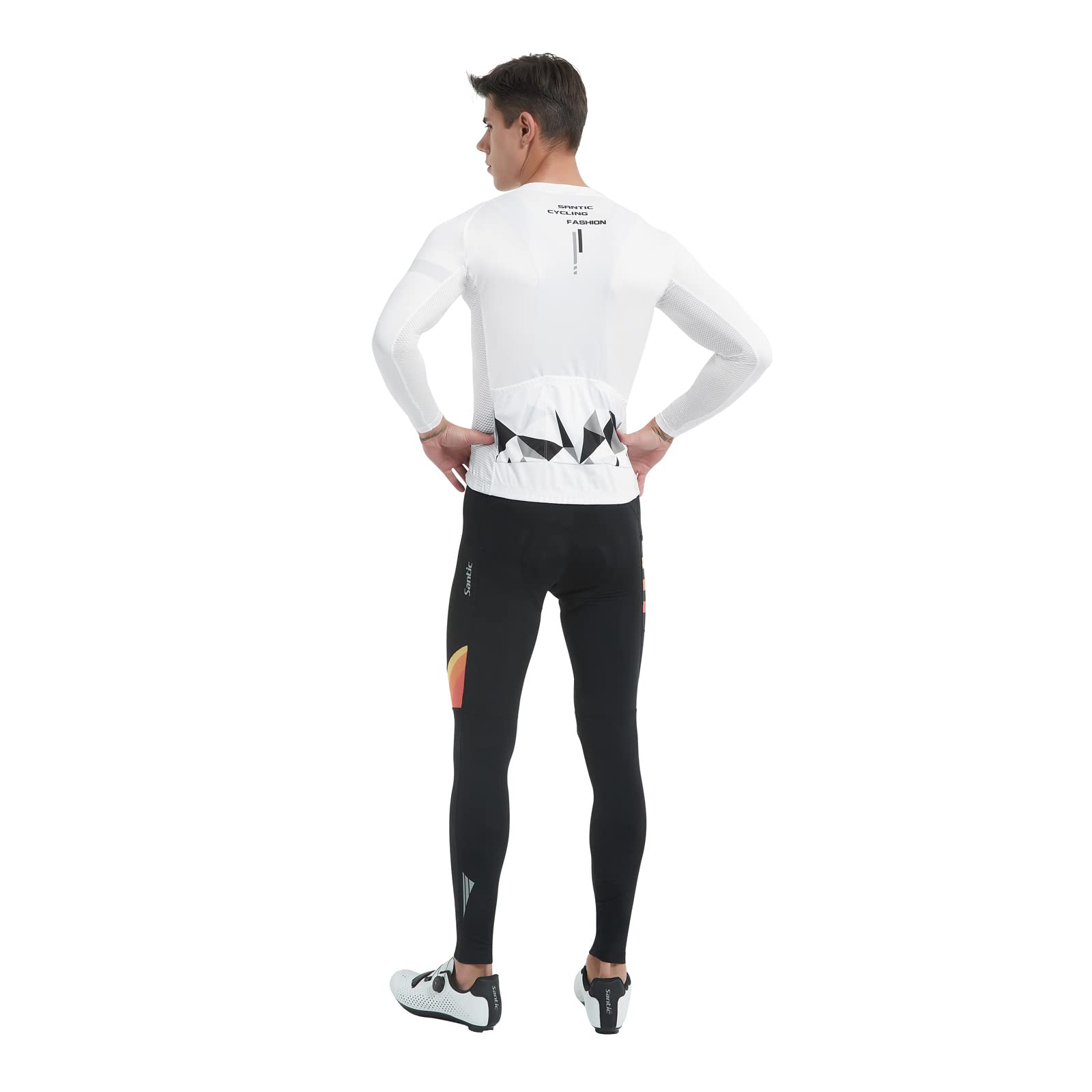 Santic Maglia Ciclismo Uomo Lunghe Maglia Bicicletta Uomo Maglie Ciclismo