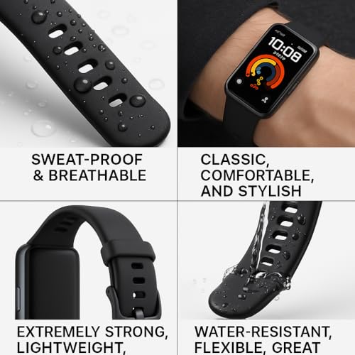 Image of Kapture Straps Compatible with Huawei Band 10 /8 /9, Huawei band 9 Strap TPU Watch Straps - Quick Release Watch Bands Soft Waterproof Watch Strap for Men Women