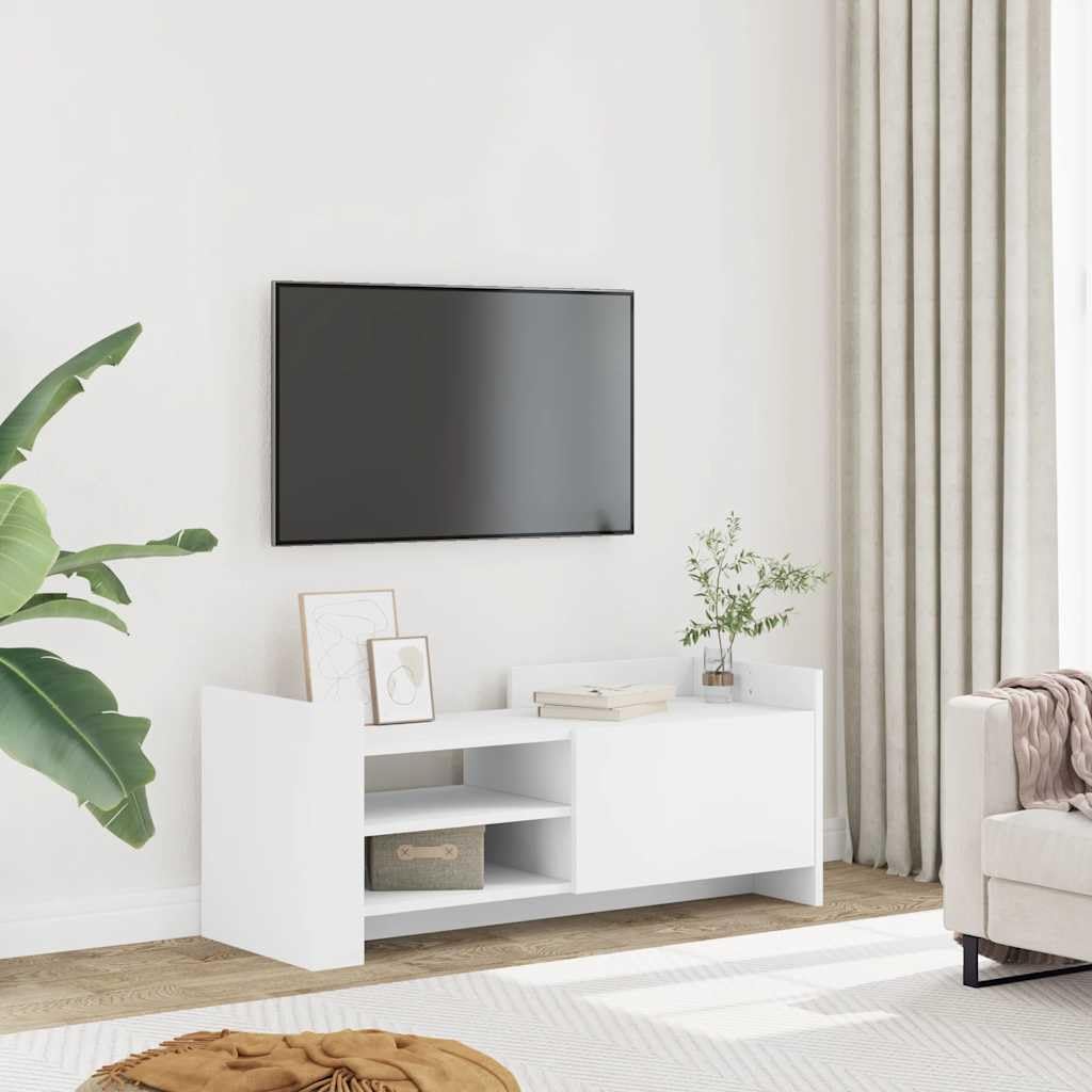 Stands TV VidaXL Bianco Multilayer Wood 100x35x40 cm - Dettaglio