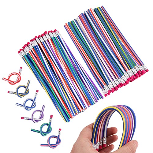 80 Piezas Lápices Flexible Lapiz Mágicos, Flexible Lapiceros Multicolor Lápices Flexibles para Niños Regalo Niños de Fiesta Cumpleaños