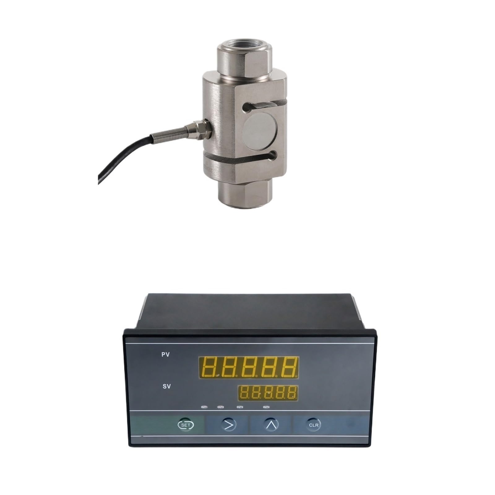 JJHQOKYNA Load Cell Sensor with Indicator Display Test The Pressure Tension 200KG 300KG 500KG 700KG 1T 2T 3T 5T 10T 20T(3T and Indicator)