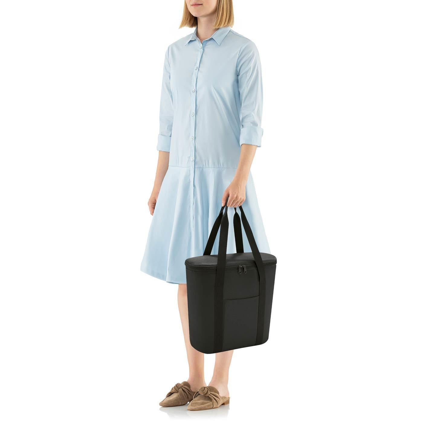 reisenthel Set thermoshopper + Kühlakku – Kühltasche für den Einkauf oder das Picknick mit 2 Trageriemen – Aus wasserabweisendem Material