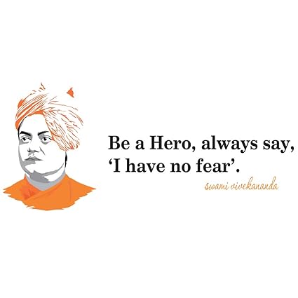 Masstone Swami Vivekananda Quotes Wall Stickers | Motivational Stickers for Students (104 X 64 CM) | Swami Vivekananda Wall Stickers | Wall Stickers for Study Room, Kids Room, Office, Pack of 2