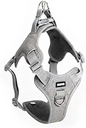 Coleira Peitoral Antipuxão para Cachorro MADOG Comfort (P, Cinza)