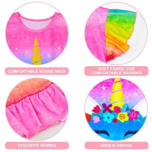 Image of Girls Nightgowns Unicorn Sleepwear Night Sleep Dress Pajamas Little Kids Toddler Soft Nightgown