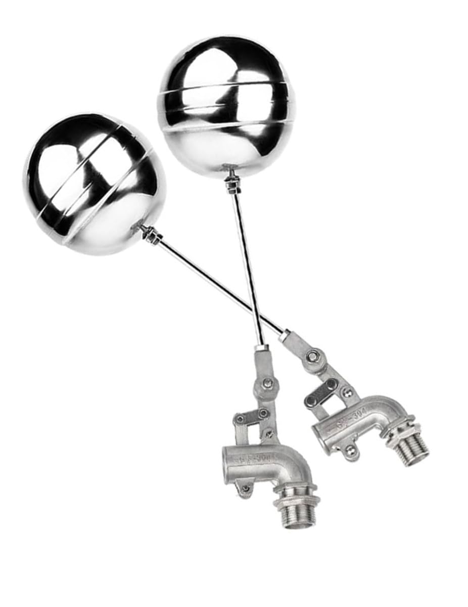 304 Stainless Steel Adjustable Float Ball Valve - 360° Elbow Valve for Water Tanks, Pools, and Towers 1pcs(1/2inch)