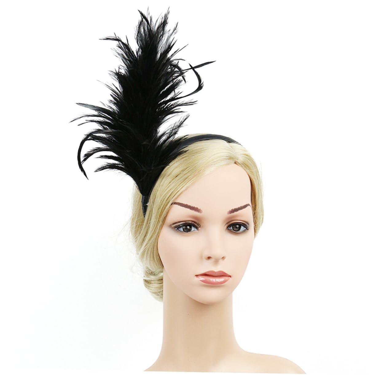 Beavorty 3stücke Eleganter Haarschmuck Für Hochzeiten Teiliges Aus Federleichten Haarschmuck-accessoires Schwarz Für Braut Und Party Festlicher Kopfschmuck Für Kreative Fotos Und