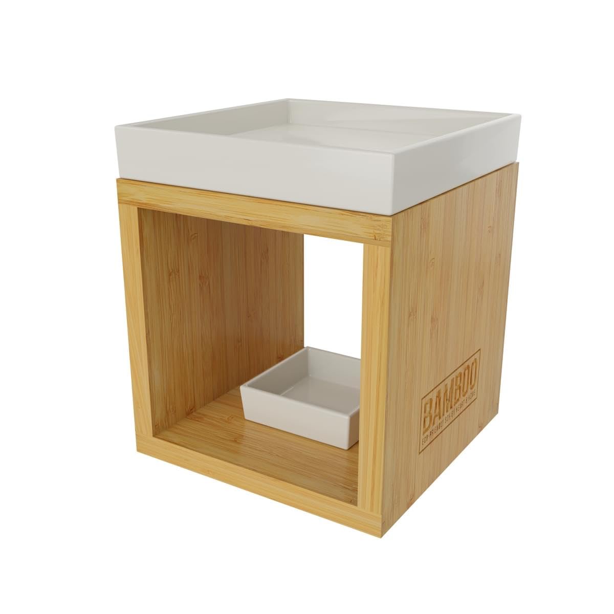 Heart And Home White Bamboo Wax Melt Warmer