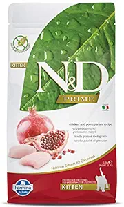 FARMINA N&D Prime - Chicken & Pomegranate- Grain Free - Cat Dry Food - Kitten, 1.5kg