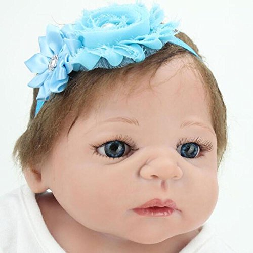 YIHANGG Reborn Körper Silikon Vinyl Puppe 22 Zoll Magnetischer Mund Voll Lebendiges Baby Real Vinyl Bauch Kinder Spielzeug Geburtstagsgeschenk Kann Wäscht – Bild 8